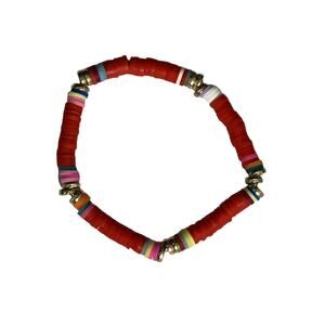 Andrew Christian Beach Bracelet Red One Size Fits All
